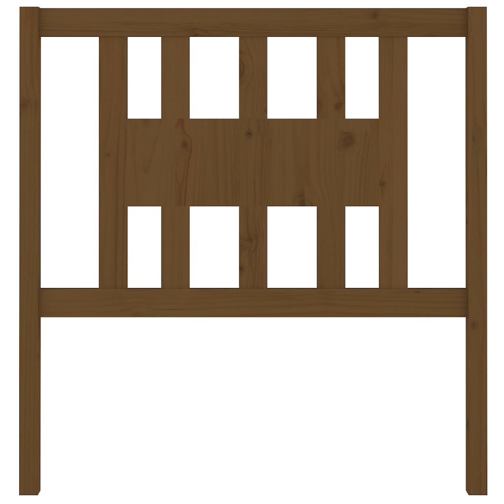 Vidaxl hoofdbord 106x4x100 cm massief grenenhout honingbruin