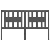Vidaxl hoofdbord 166x4x100 cm massief grenenhout grijs