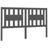 Vidaxl hoofdbord 206x4x100 cm massief grenenhout grijs