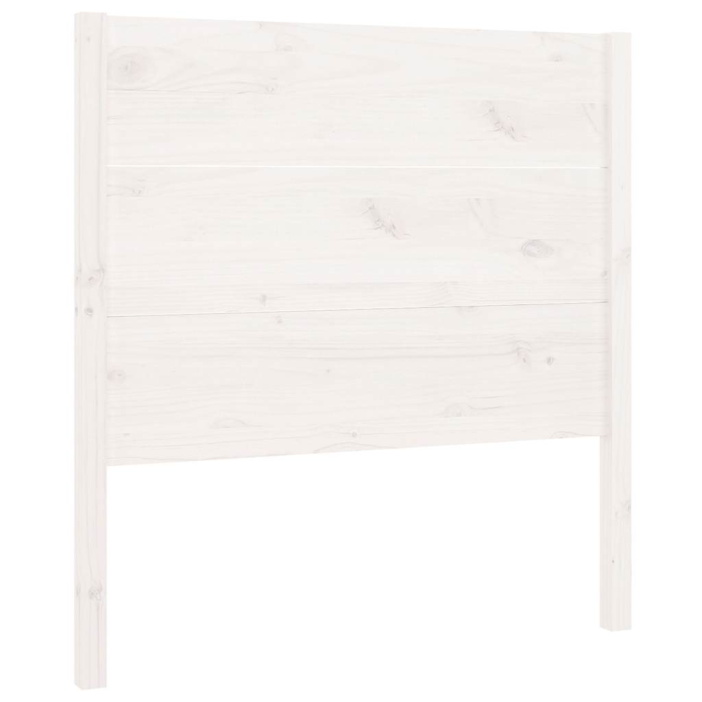 Vidaxl hoofdbord 106x4x100 cm massief grenenhout wit