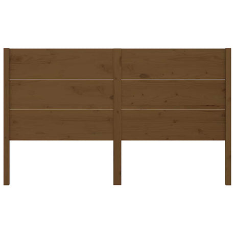 Vidaxl hoofdbord 126x4x100 cm massief grenenhout honingbruin