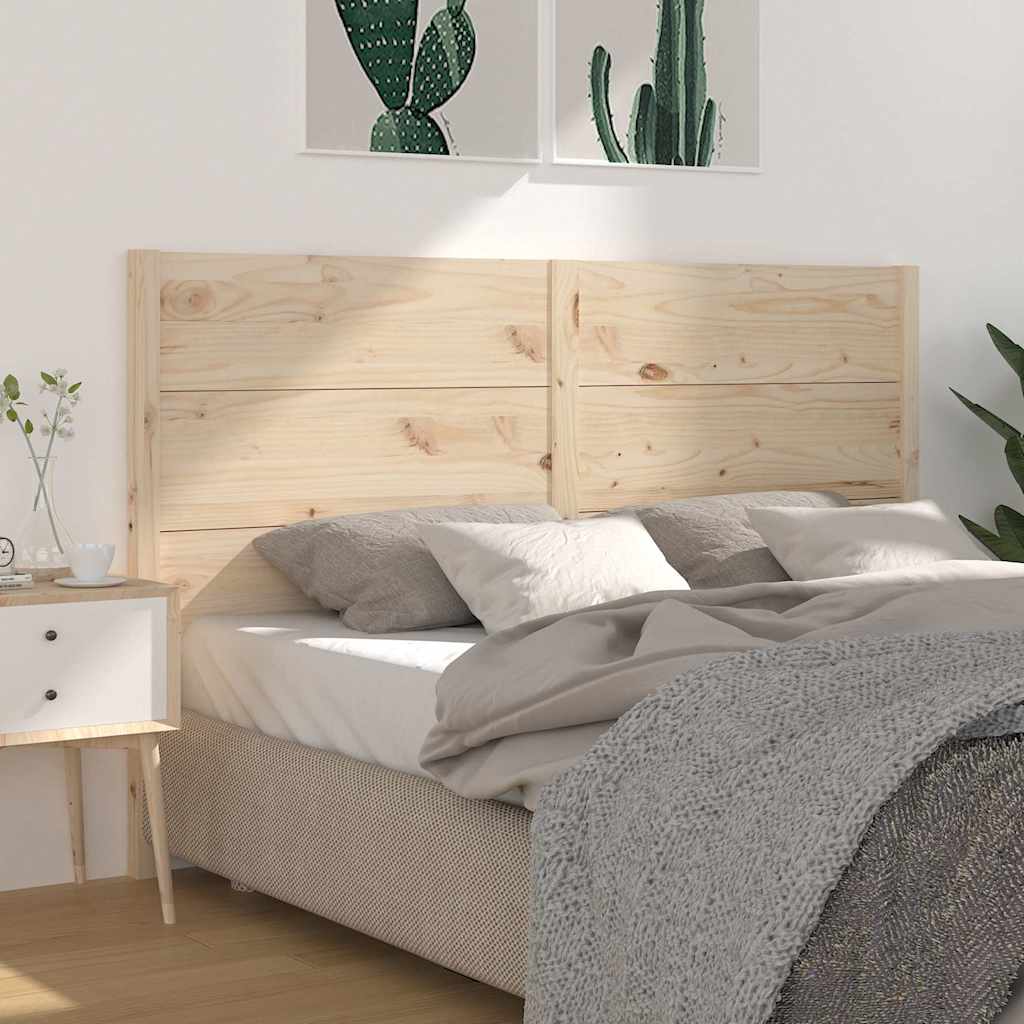 Vidaxl hoofdbord 141x4x100 cm massief grenenhout