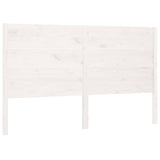 Vidaxl hoofdbord 146x4x100 cm massief grenenhout wit