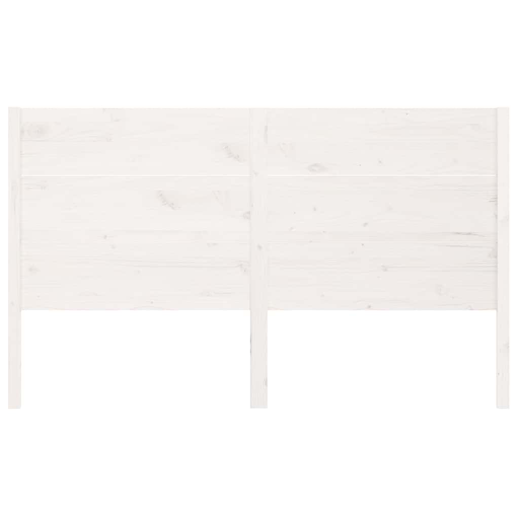 Vidaxl hoofdbord 206x4x100 cm massief grenenhout wit