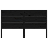 Vidaxl hoofdbord 206x4x100 cm massief grenenhout zwart