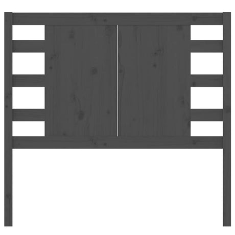 Vidaxl hoofdbord 81x4x100 cm massief grenenhout grijs