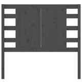 Vidaxl hoofdbord 96x4x100 cm massief grenenhout grijs