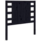 Vidaxl hoofdbord 106x4x100 cm massief grenenhout zwart