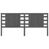 Vidaxl hoofdbord 126x4x100 cm massief grenenhout grijs