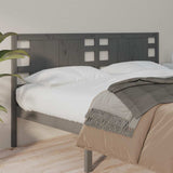 Vidaxl hoofdbord 126x4x100 cm massief grenenhout grijs