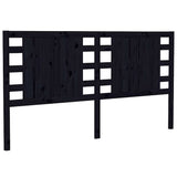 Vidaxl hoofdbord 206x4x100 cm massief grenenhout zwart