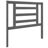 Vidaxl hoofdbord 96x4x100 cm massief grenenhout grijs