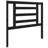 Vidaxl hoofdbord 96x4x100 cm massief grenenhout zwart