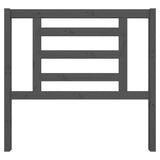 Vidaxl hoofdbord 106x4x100 cm massief grenenhout grijs
