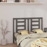 Vidaxl hoofdbord 146x4x100 cm massief grenenhout grijs
