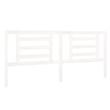 Vidaxl hoofdbord 206x4x100 cm massief grenenhout wit