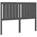 Vidaxl hoofdbord 125,5x4x100 cm massief grenenhout grijs