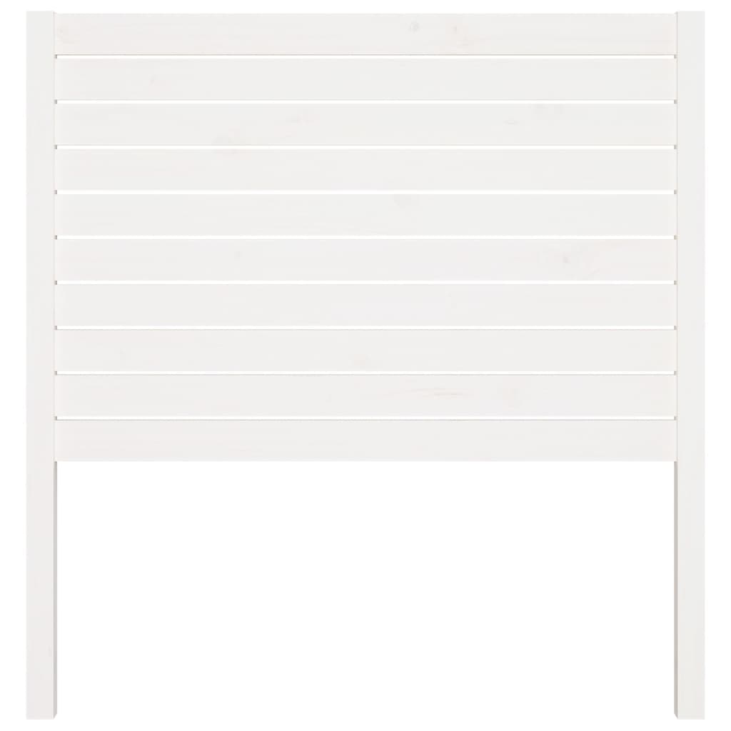 Vidaxl hoofdbord 81x4x100 cm massief grenenhout wit