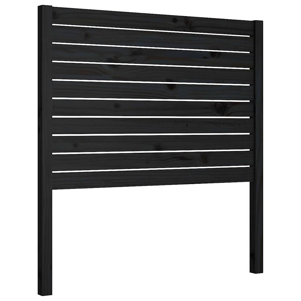 Vidaxl hoofdbord 96x4x100 cm massief grenenhout zwart