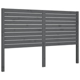 Vidaxl hoofdbord 126x4x100 cm massief grenenhout grijs