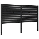Vidaxl hoofdbord 156x4x100 cm massief grenenhout zwart
