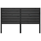Vidaxl hoofdbord 156x4x100 cm massief grenenhout zwart