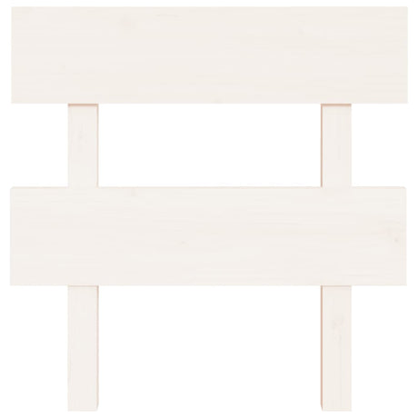 Vidaxl hoofdbord 93,5x3x81 cm massief grenenhout wit
