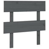 Vidaxl hoofdbord 93,5x3x81 cm massief grenenhout grijs