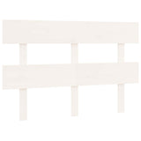 Vidaxl hoofdbord 124x3x81 cm massief grenenhout wit