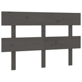Vidaxl hoofdbord 124x3x81 cm massief grenenhout grijs