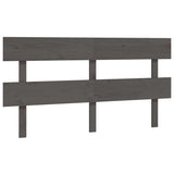 Vidaxl hoofdbord 154x3x81 cm massief grenenhout grijs