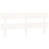 Vidaxl hoofdbord 204x3x81 cm massief grenenhout wit