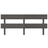 Vidaxl hoofdbord 204x3x81 cm massief grenenhout grijs