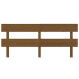 Vidaxl hoofdbord 204x3x81 cm massief grenenhout honingbruin