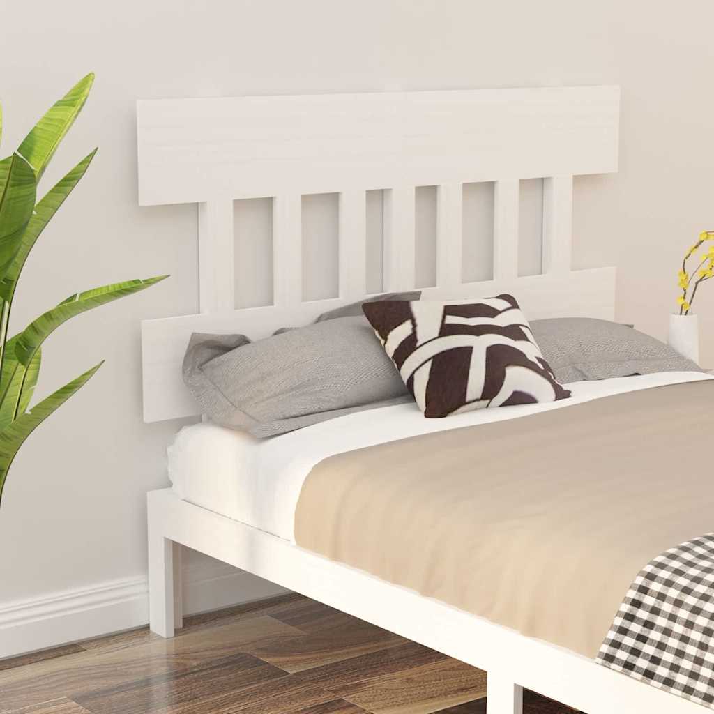 Vidaxl hoofdbord 143,5x3x81 cm massief grenenhout wit