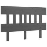 Vidaxl hoofdbord 153,5x3x81 cm massief grenenhout grijs