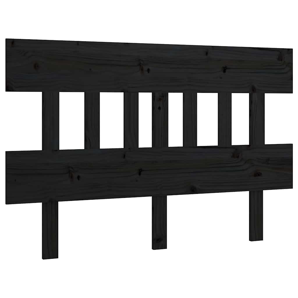 Vidaxl hoofdbord 163,5x3x81 cm massief grenenhout zwart