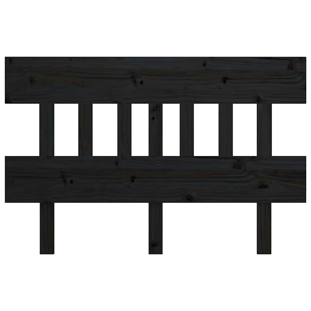 Vidaxl hoofdbord 183,5x3x81 cm massief grenenhout zwart