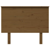 Vidaxl hoofdbord 104x6x82,5 cm massief grenenhout honingbruin
