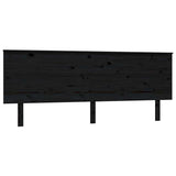 Vidaxl hoofdbord 204x6x82,5 cm massief grenenhout zwart
