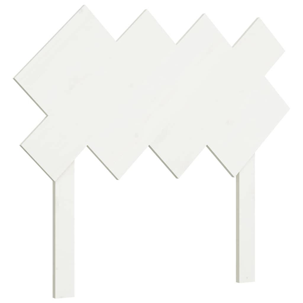 Vidaxl hoofdbord 92x3x81 cm massief grenenhout wit