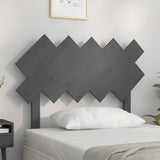 Vidaxl hoofdbord 104x3x80,5 cm massief grenenhout grijs