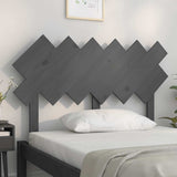 Vidaxl hoofdbord 122,5x3x80,5 cm massief grenenhout grijs