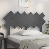 Vidaxl hoofdbord 132x3x81 cm massief grenenhout grijs