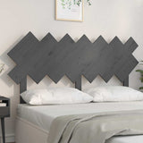 Vidaxl hoofdbord 151,5x3x81 cm massief grenenhout grijs