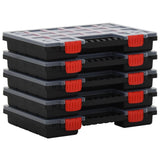 Cajas de rango de Vidaxl 5 PCS 34.5x25x5 cm Polipropeno