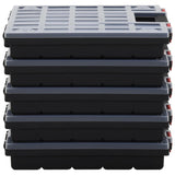 VIDAXL -Bereich von Boxen 5 PCs 40x30x5 cm Polypropen