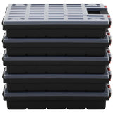 VIDAXL -Bereich von Boxen 5 PCs 40x30x5 cm Polypropen