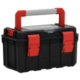 Vidaxl Toolbox 45x28x26.5 cm nero e rosso