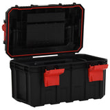 Vidaxl Toolbox 45x28x26.5 cm nero e rosso